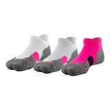 Under Armour Women's Run Cushion No-Show Tab Socks, Breathable, 3-Pack Front_Angled_Left