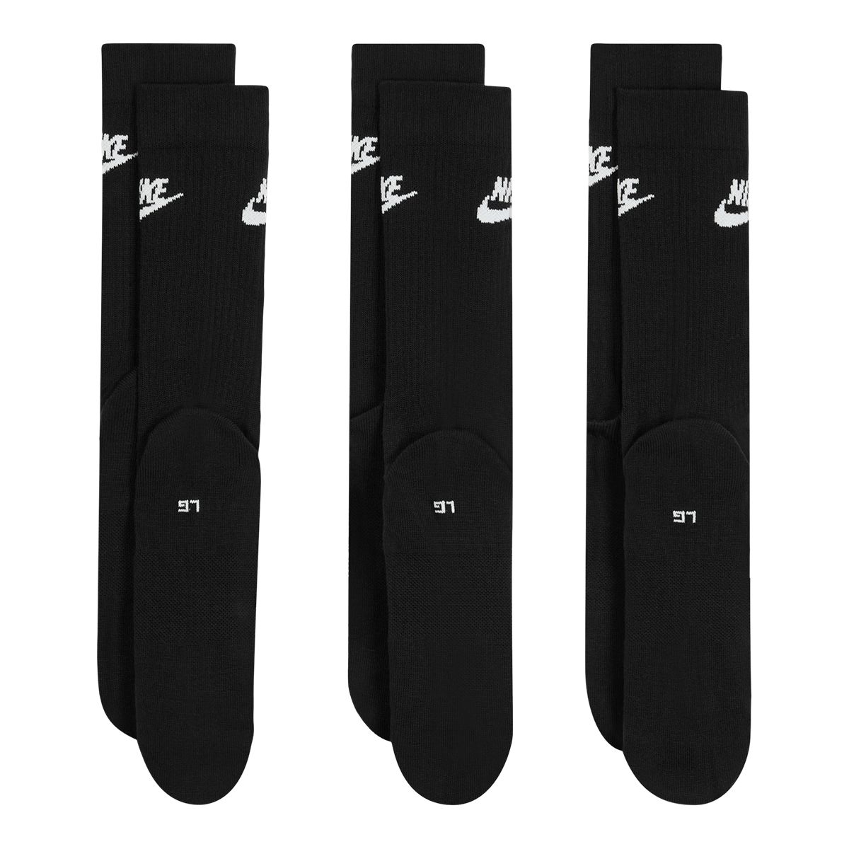 Nike Sportswear Women's Futura Everyday Dri-FIT Crew Socks - 3 pk