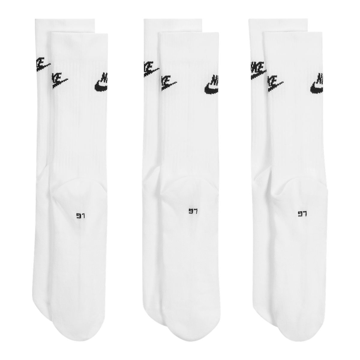Nike Sportswear Women's Futura Everyday Dri-FIT Crew Socks - 3 pk