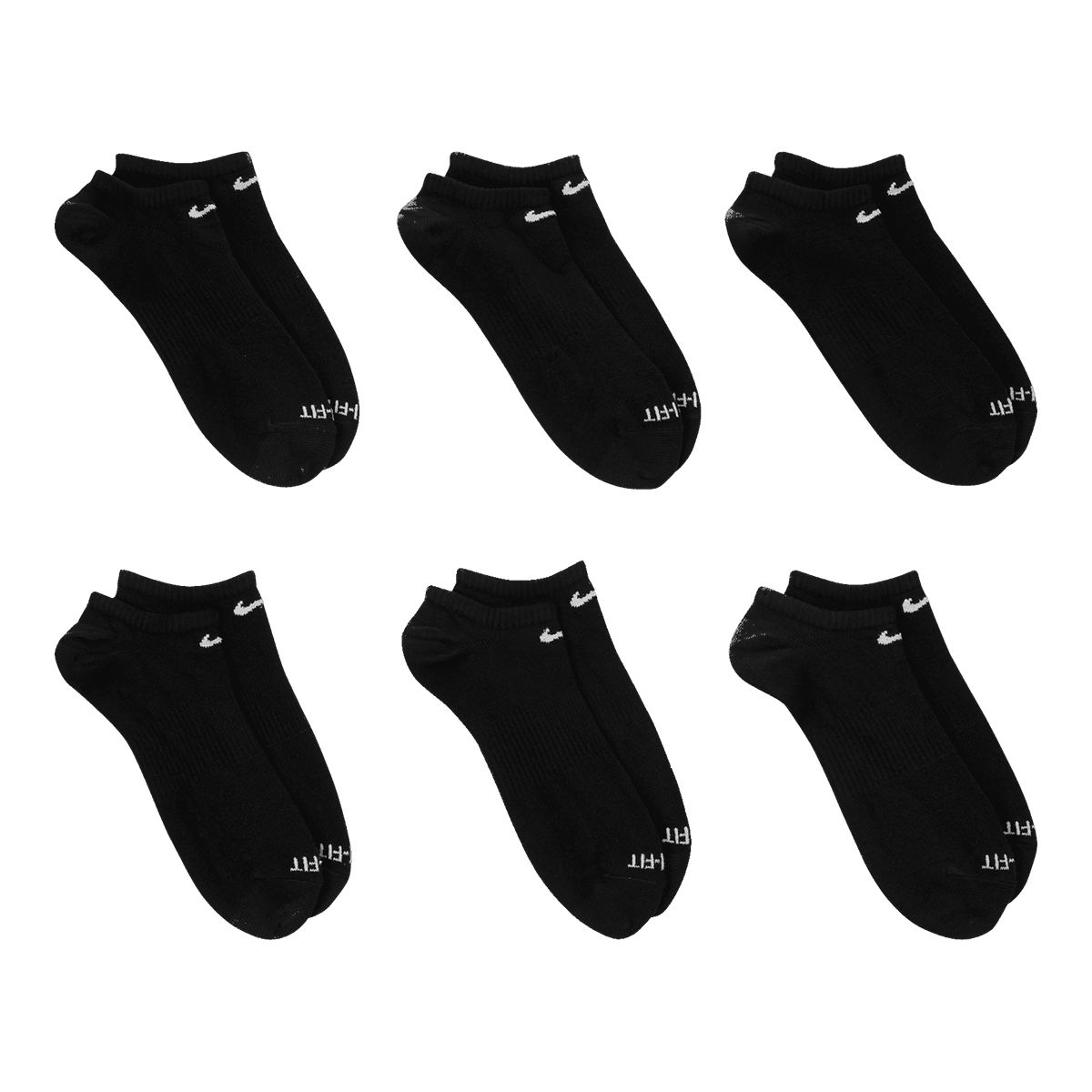 Nike Women’s Everyday Plus No-Show Socks - 6 pk
