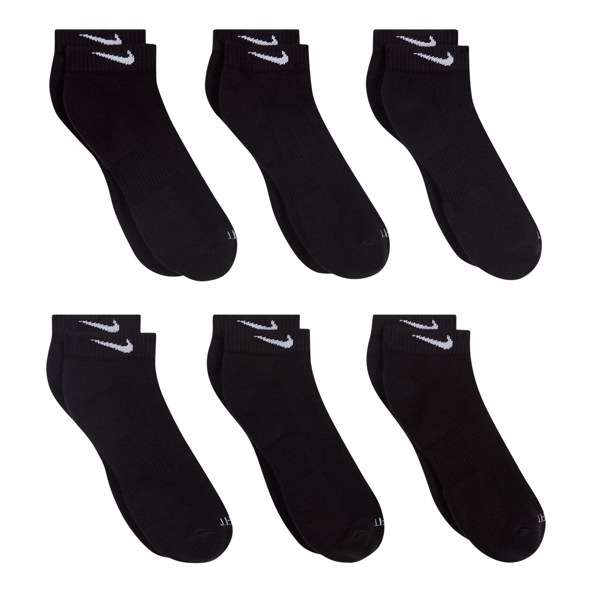 Nike Women's Everyday Plus Cushioned Low Socks - 6 Pack