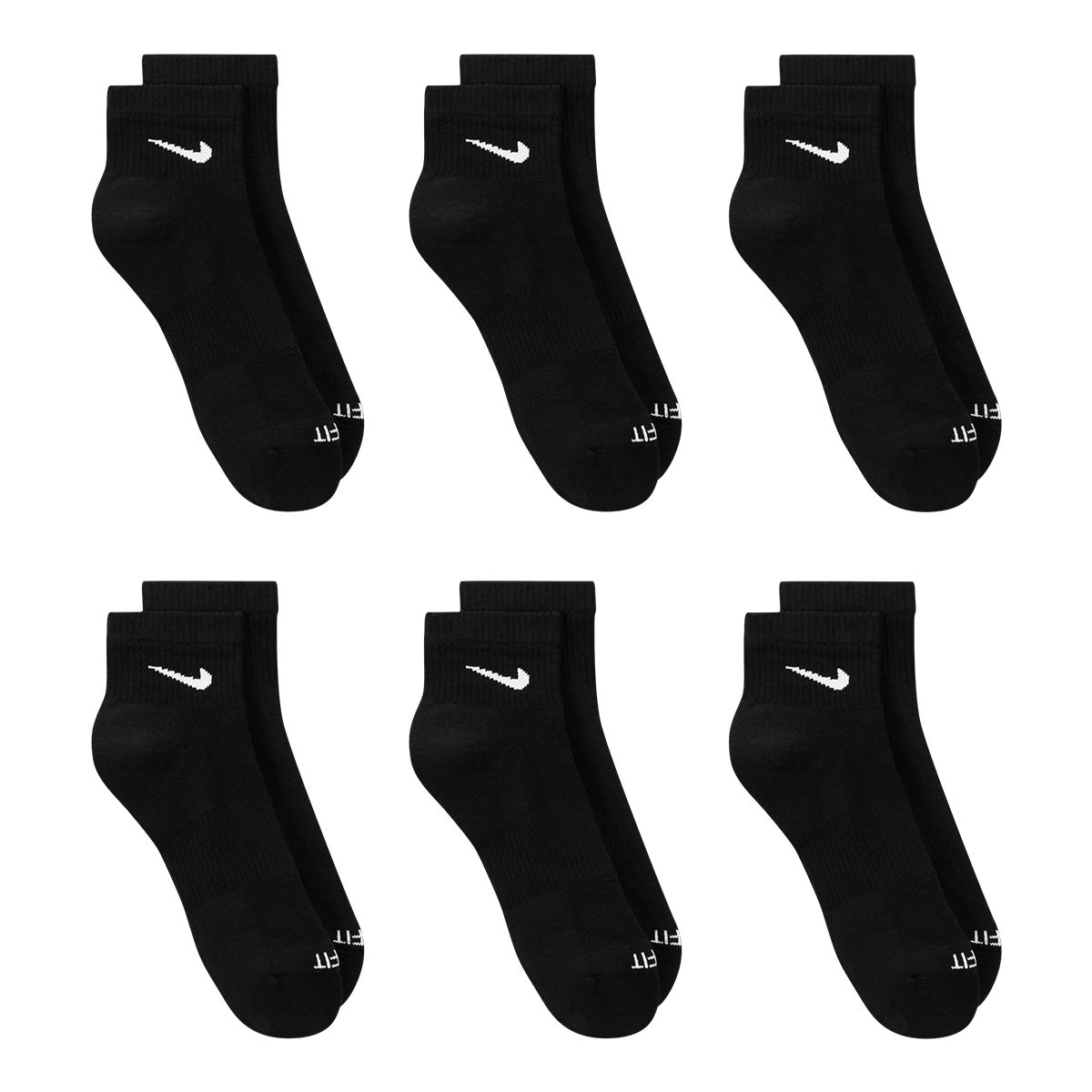 Nike Everyday Plus Cushioned Ankle Socks - 6 Pack