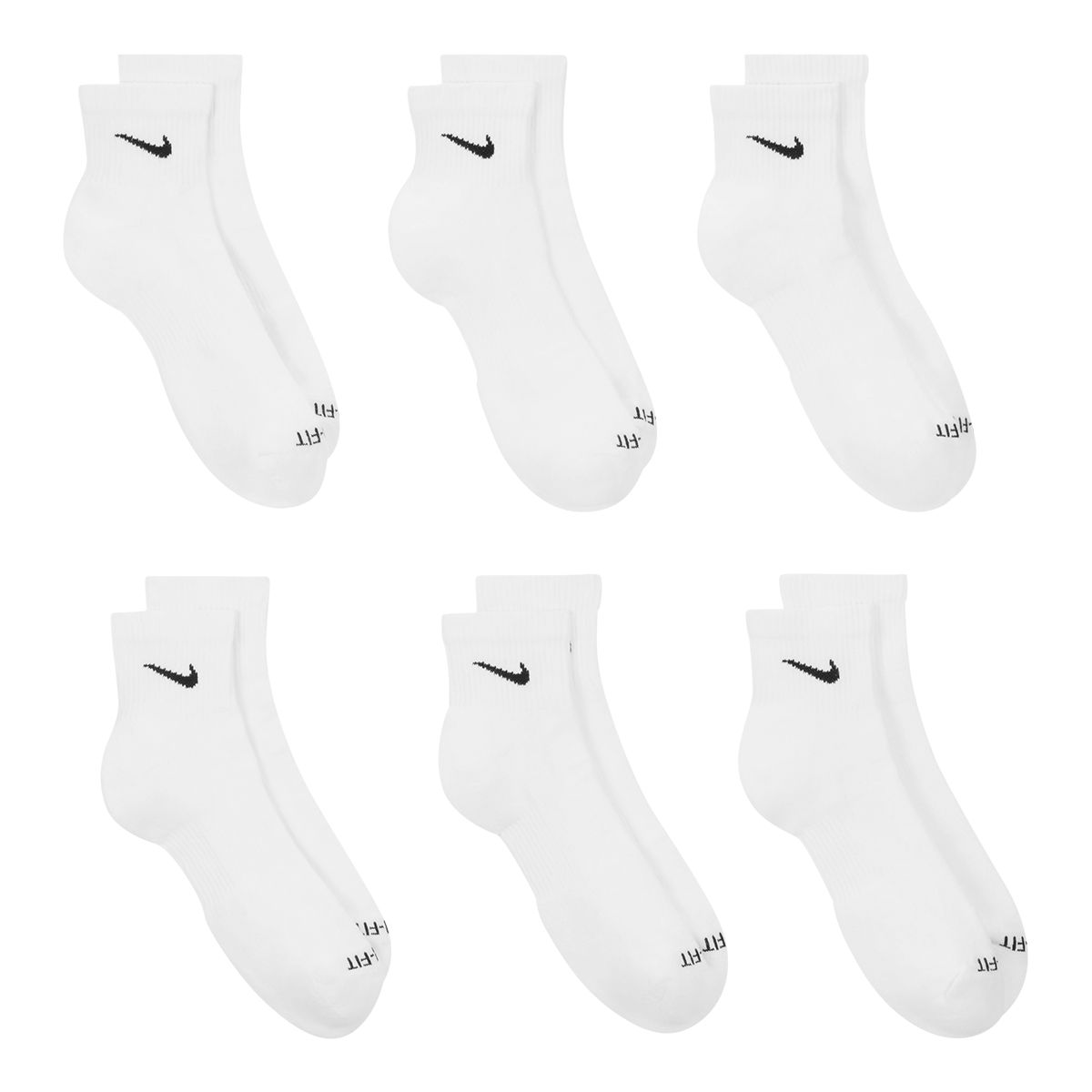 Nike Women's Everyday Plus Cushioned Ankle Socks - 6 Pack