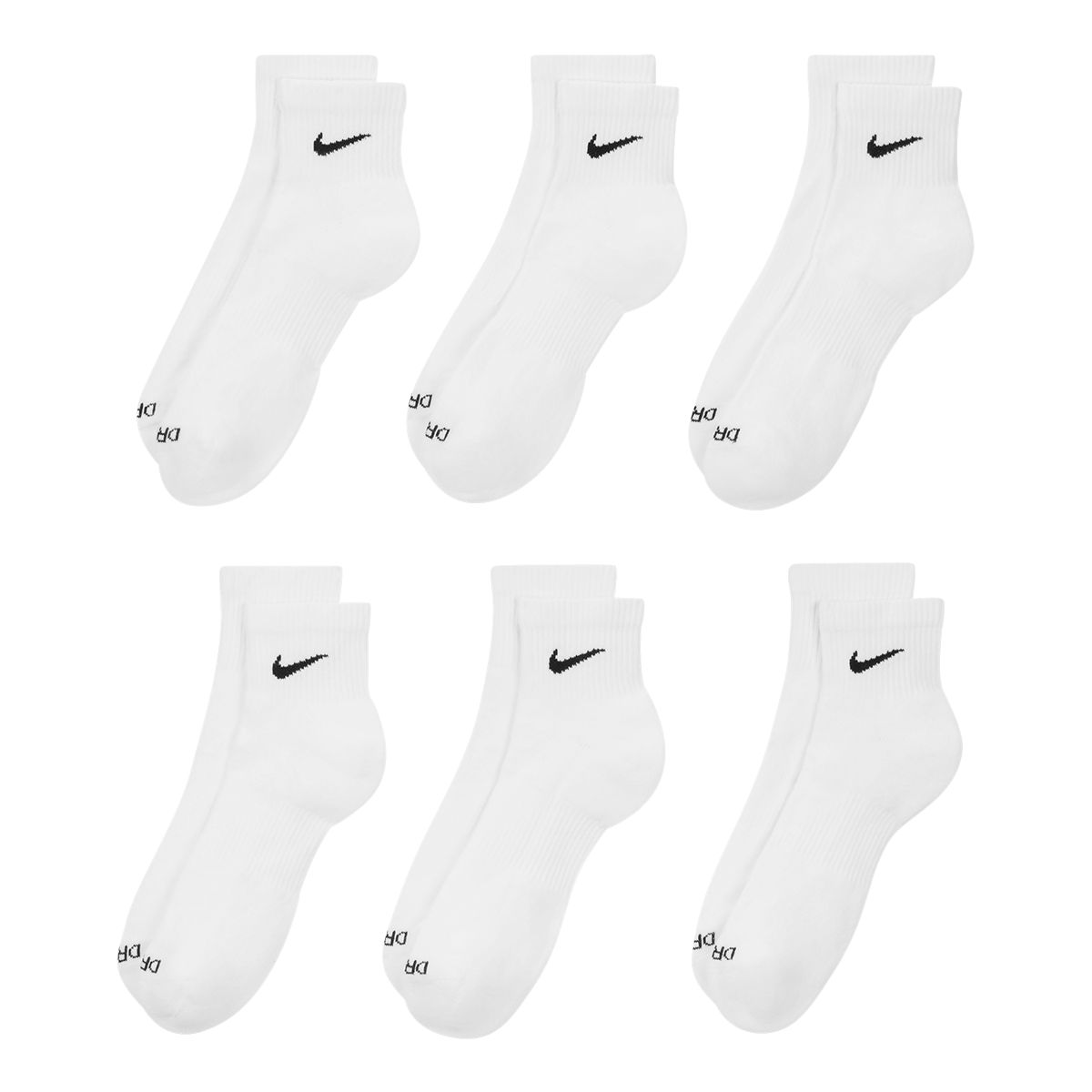Nike Women's Everyday Plus Cushioned Ankle Socks - 6 Pack