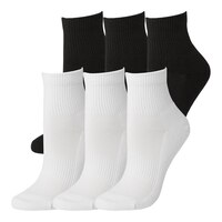 FWD Women’s Mesh Quarter Socks - 6 pk Front_Angled_Left