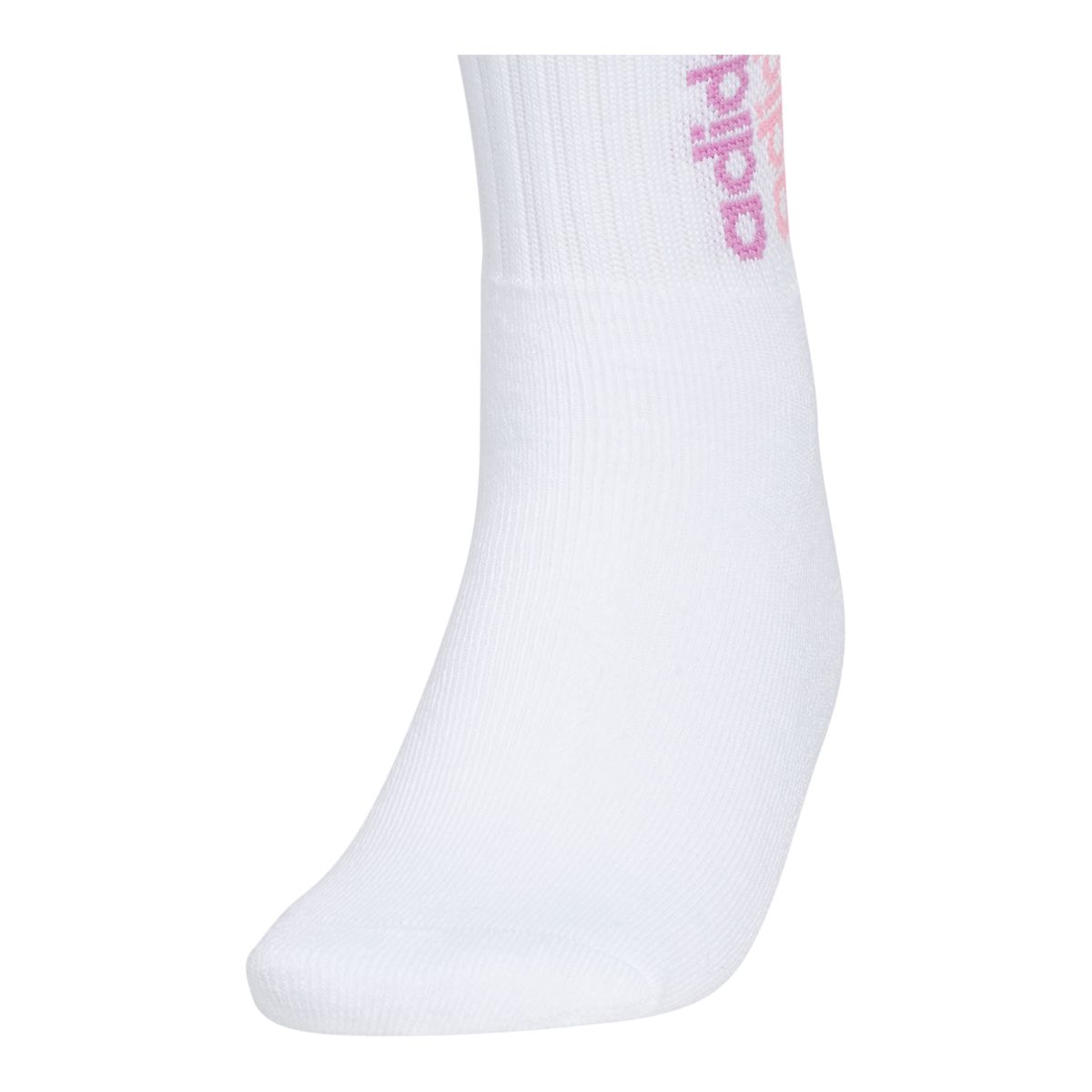 adidas Women's Sport Stripe 2 Quarter Crew Socks - 3 Pack