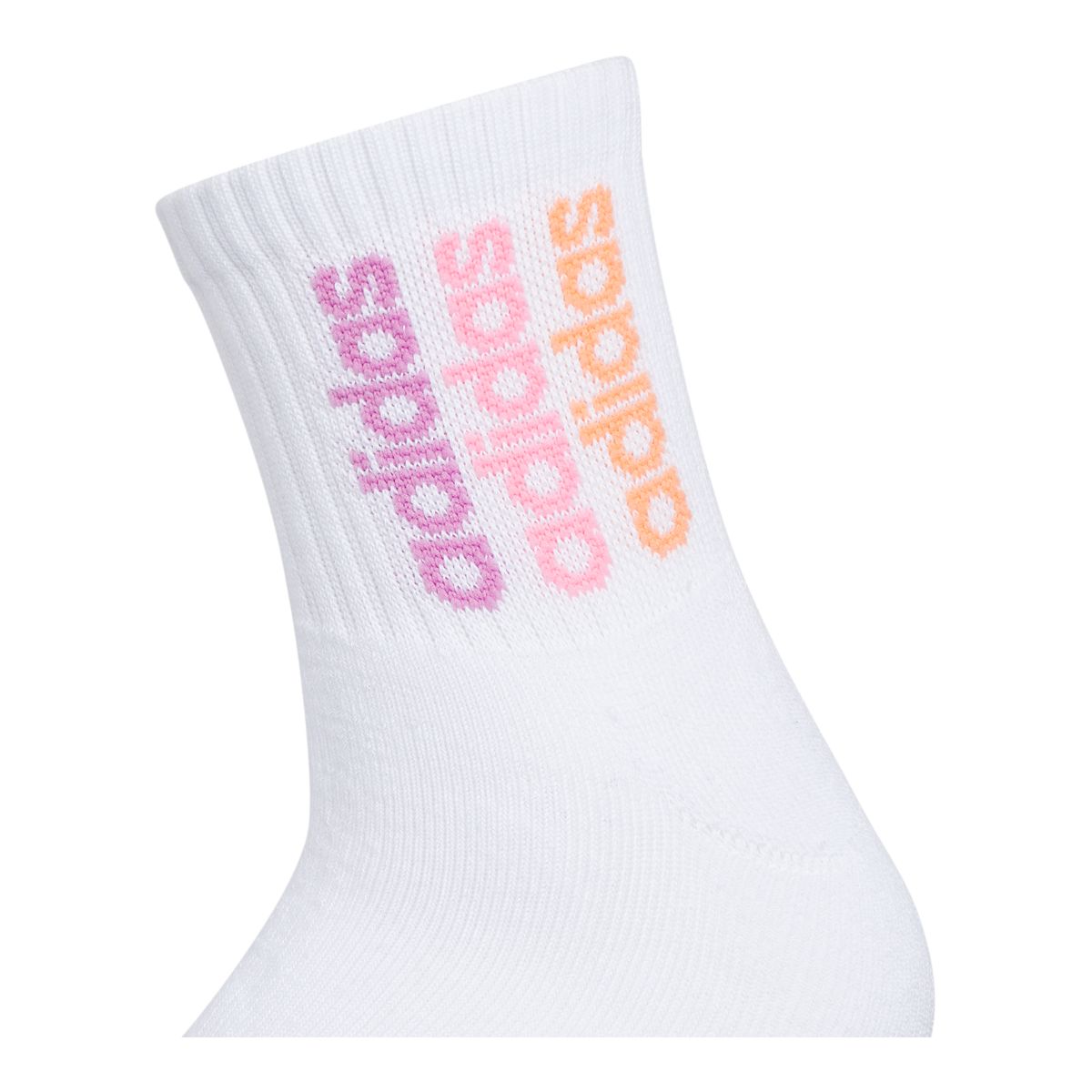 adidas Women's Sport Stripe 2 Quarter Crew Socks - 3 Pack
