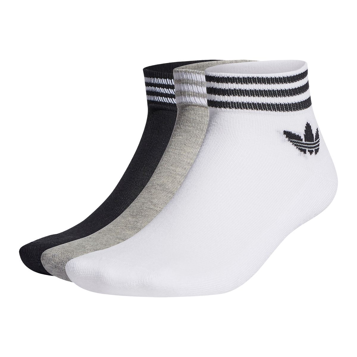 adidas Originals Women's Trefoil Ankle Socks - 3 Pack