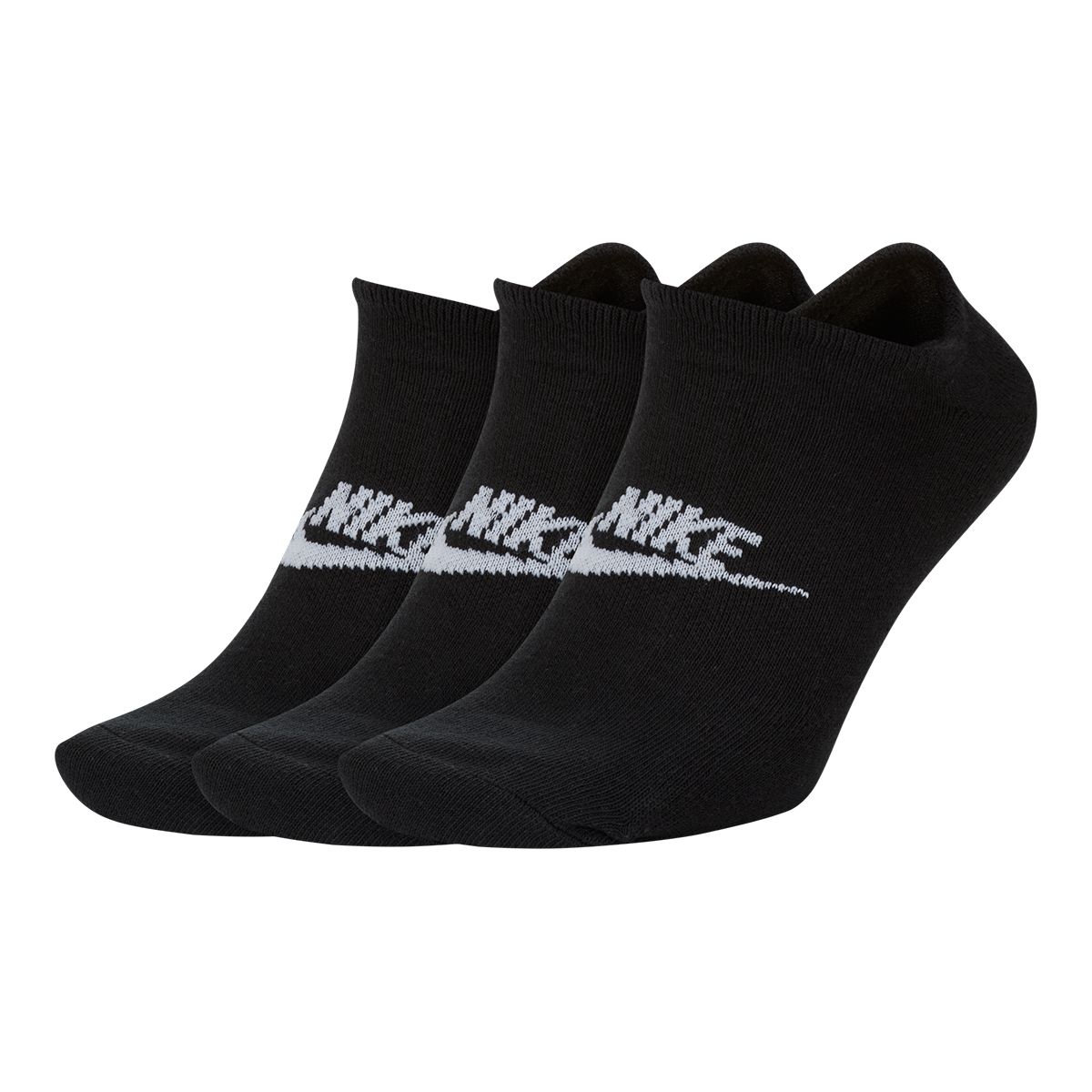 Nike Sportswear Women's Everyday Essential No Show Socks - 3 Pack Front_Angled_Left