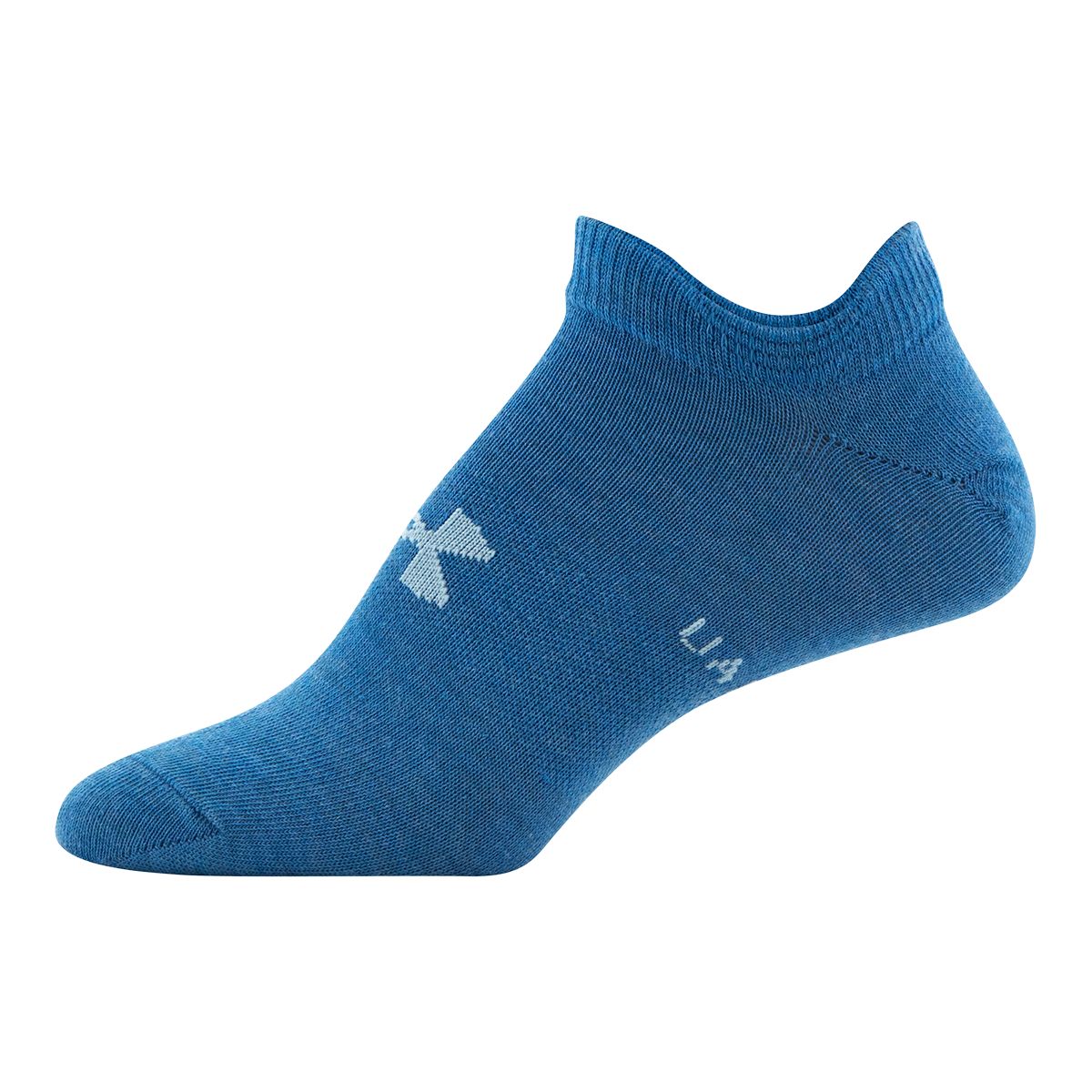 Under Armour Women's Essential No-Show Socks, Arch Support, 6-Pack