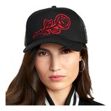 RVCA Women's Oblow Rose Trucker Hat Front_Flat