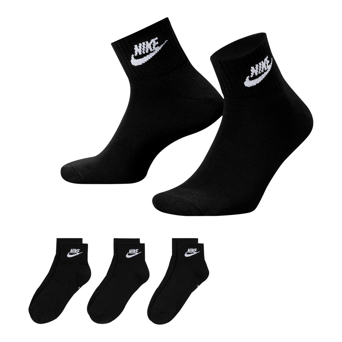 Nike Sportswear Women's Everyday Essential Ankle Socks - 3 Pack