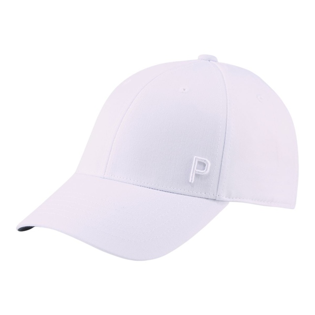 PUMA Golf Women's Ponytail P Cap Front_Three_Fourths_Angled_Left