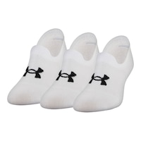 Under Armour Women's Essential Ultra Low Tab Socks Front_Angled_Left