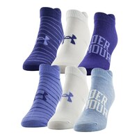 Under Armour Women's Essential 2.0 No Show Socks - 6 Pack Front_Angled_Left