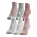 Under Armour Women's Essential Low Socks - 6 Pack Front_Angled_Left