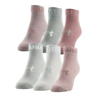 Under Armour Women's Essential Low Socks - 6 Pack Front_Angled_Left