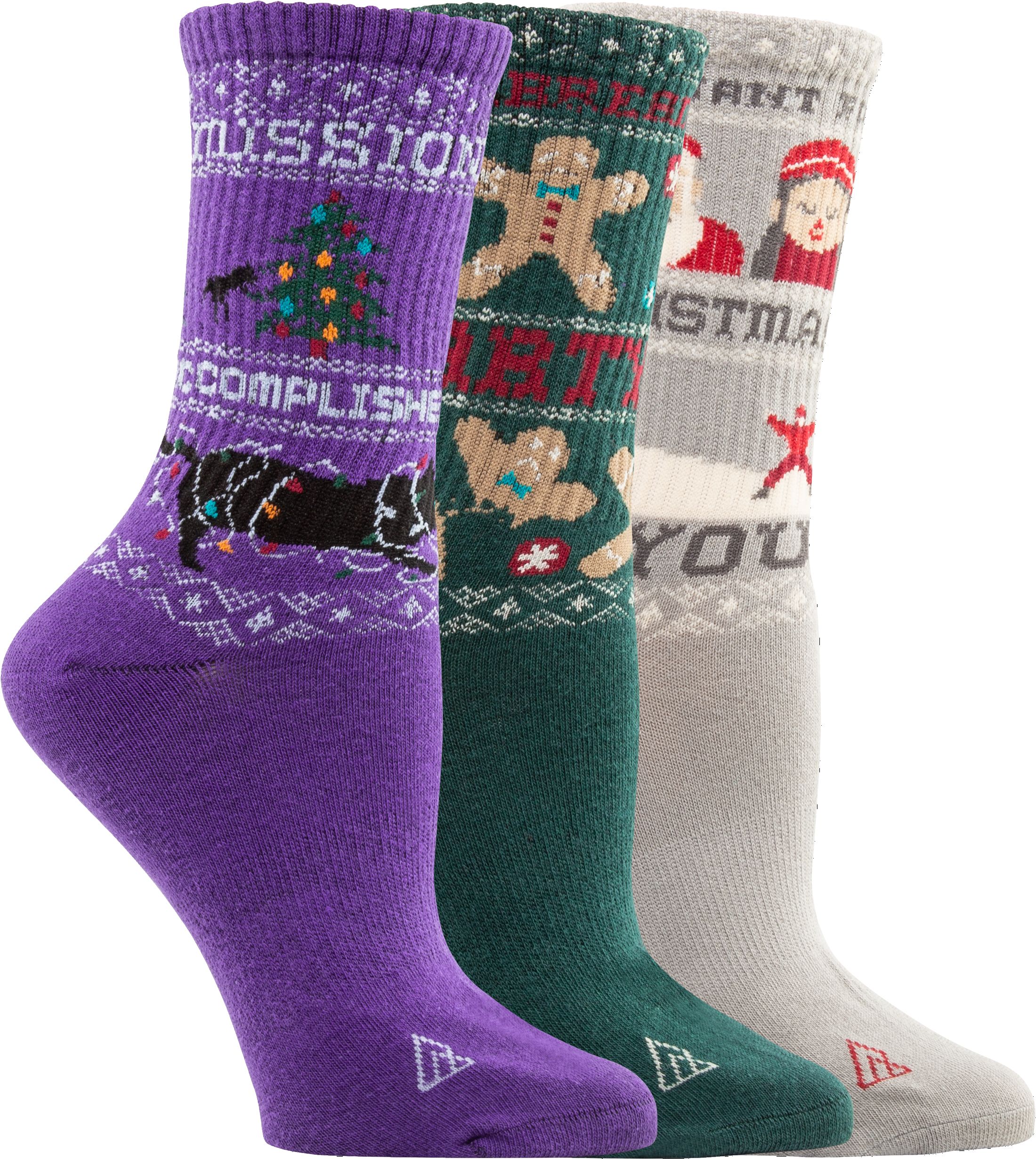 Ripzone Women's Reading Winter Socks, Plush, Non-Slip