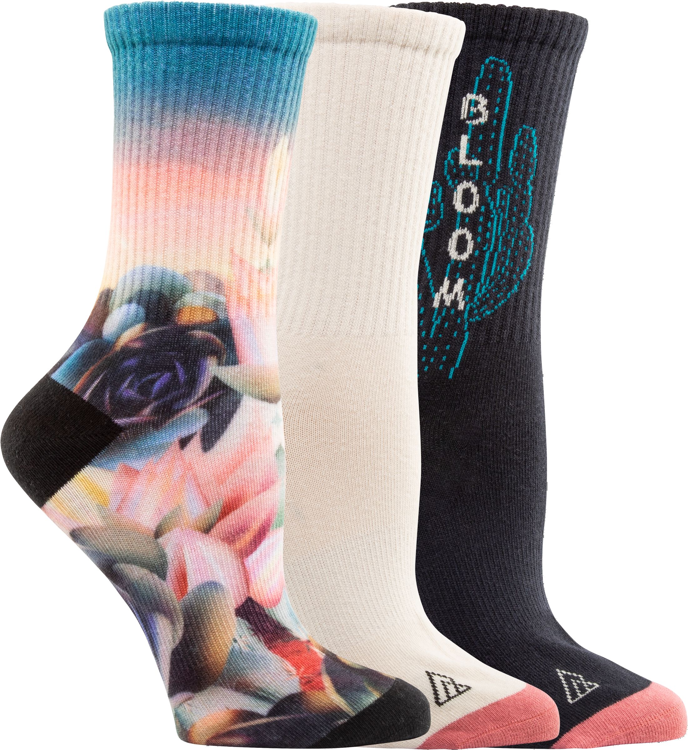 Ripzone Women's Crew Socks - 3 Pack