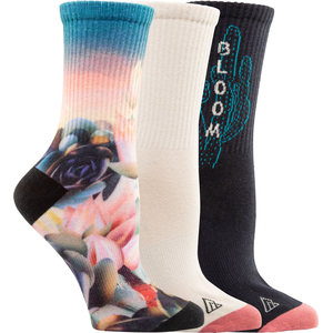 Ripzone Women's Crew Socks - 3 Pack