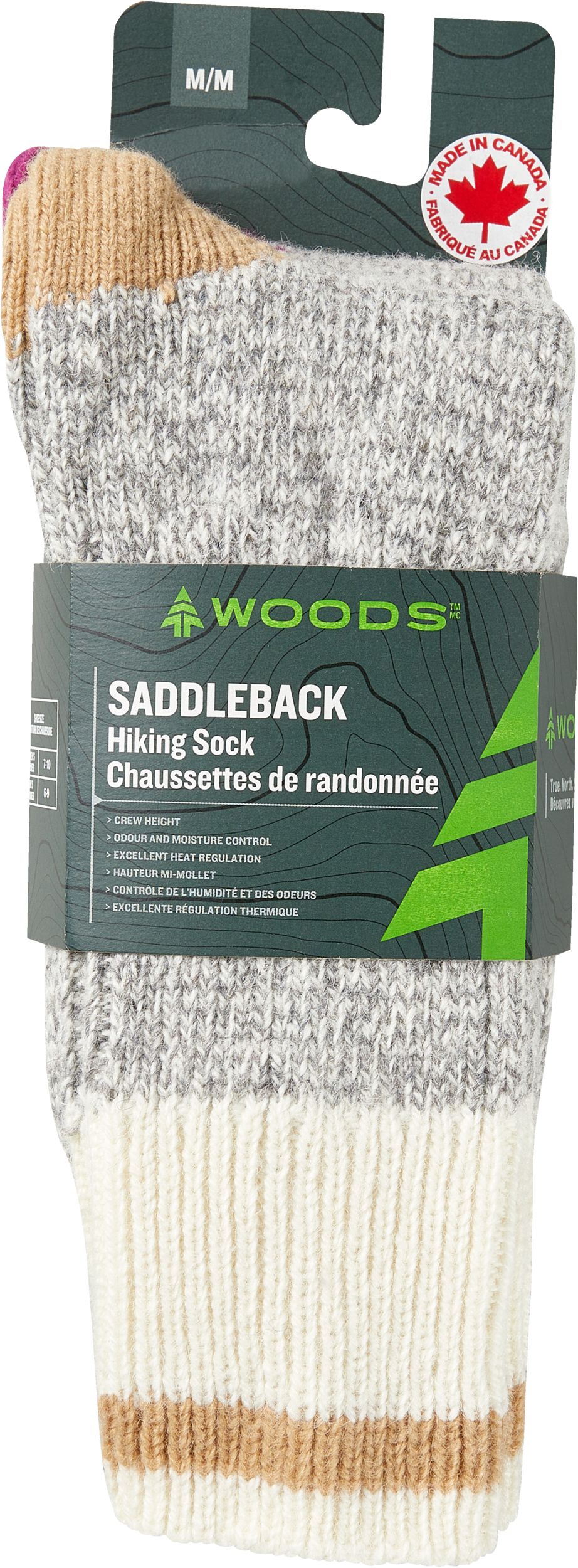 Woods Women's Saddleback Hiking Crew Socks 2pk