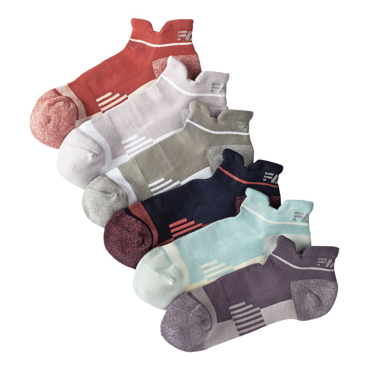 FWD Women's Athletic Run No Show Socks - 6 Pack