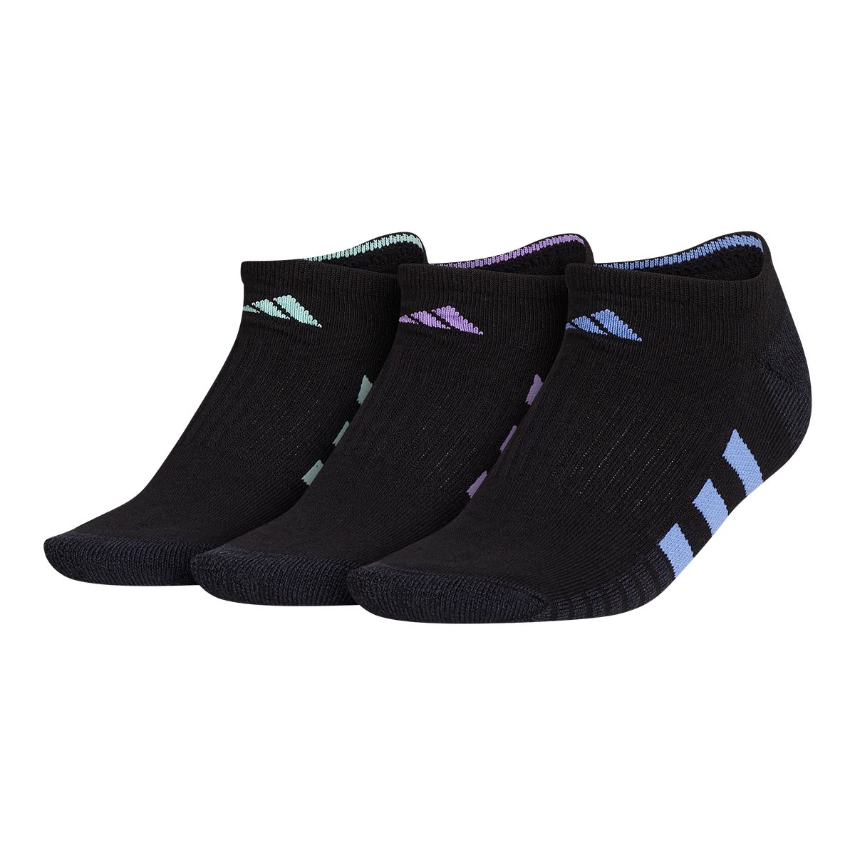 adidas Women's Cush 3.0 No Show Socks - 3 Pack