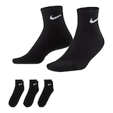 Nike Women's Everyday Cushioned Crew Quarter Socks - 3 Pack Composite_or_Mixed