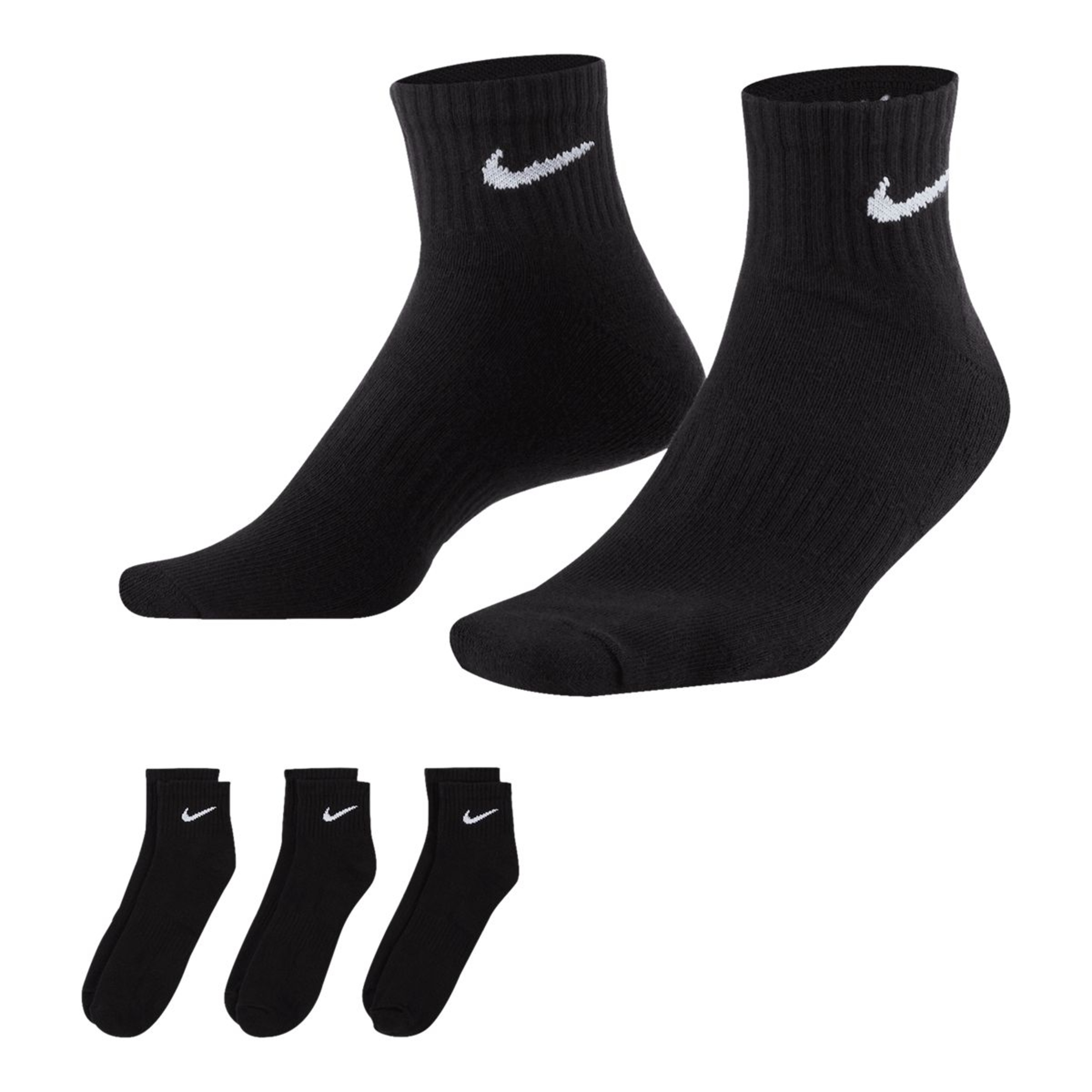 Nike Women's Everyday Cushioned Quarter Crew Socks - 3 Pack | SportChek