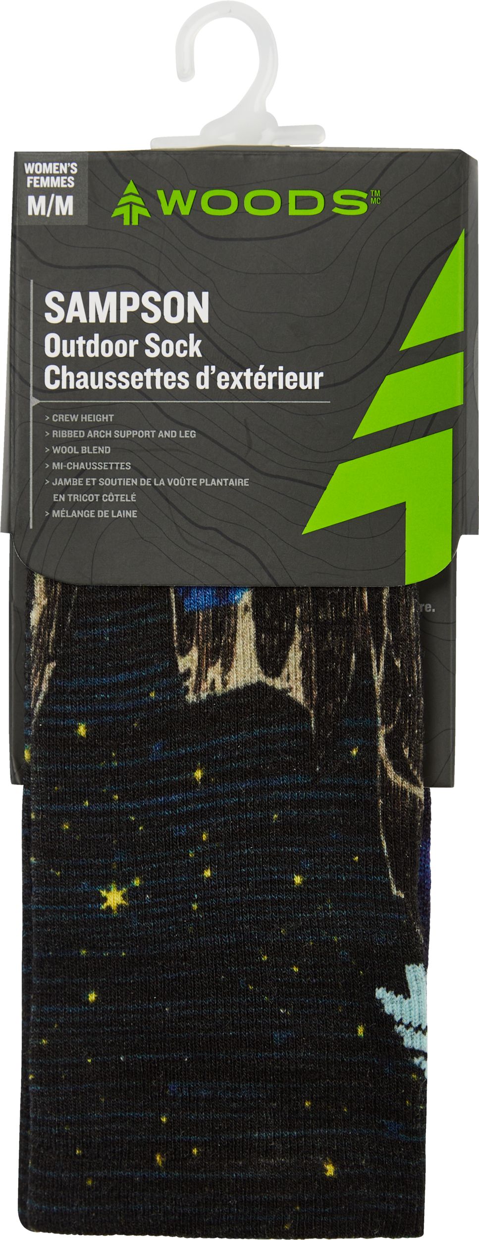 Woods Women's Sampson Everyday Crew Hiking Socks