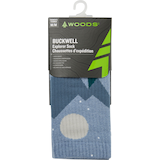 Woods Women's Buckwell Explorer Crew Hiking Socks Front_Flat