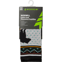Woods Women's Buckwell Explorer Crew Hiking Socks Front_Flat