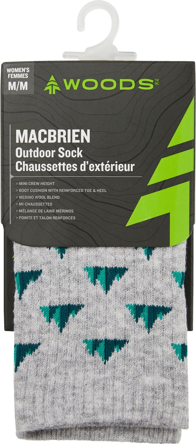Woods Women's MacBrien Quarter Hiking Socks