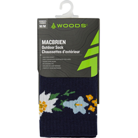 Woods Women's MacBrien Quarter Hiking Socks Front_Flat