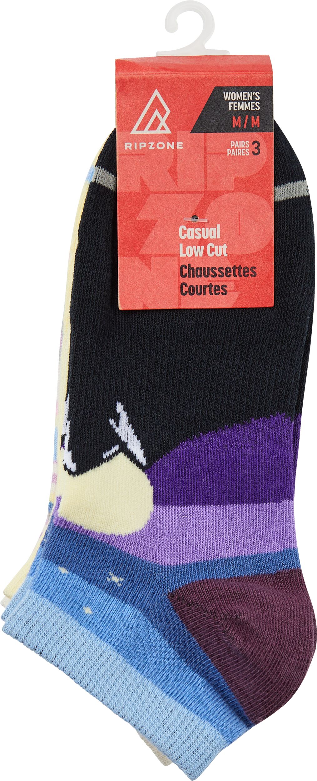 Ripzone Women's Moonlight No Show Socks - 3 pk