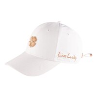 Black Clover Women's Hollywood 1 Adjustable Golf Hat Front_Angled_Left