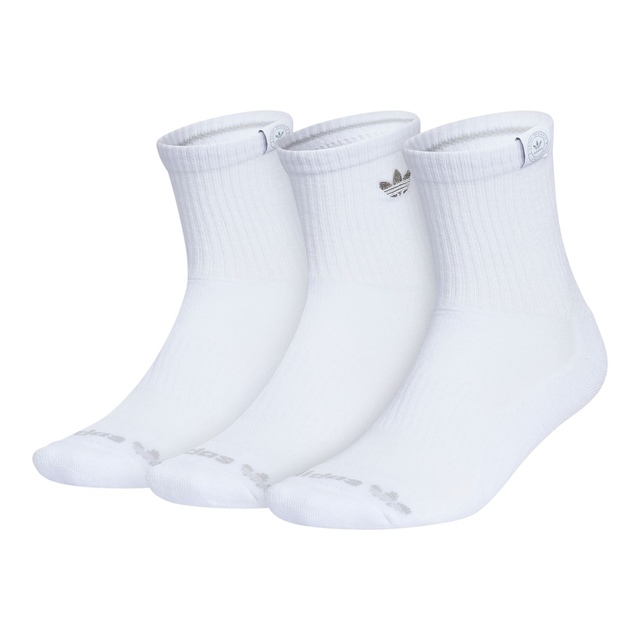 adidas Originals Women's Trefoil Medium Crew Socks - 3 Pack