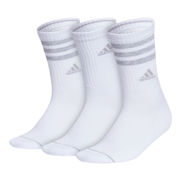 adidas Women's 3-Stripe Cushioned 3.0 Crew Socks - 3pk