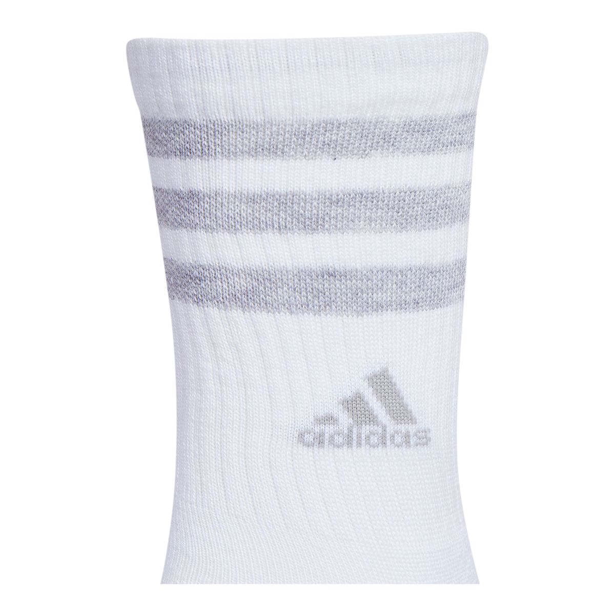 adidas Women's 3-Stripe Cushioned 3.0 Crew Socks - 3pk