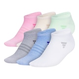 adidas Women's Superlite 3.0 No Show Socks - 6 Pack Front_Three_Fourths_Angled_Left