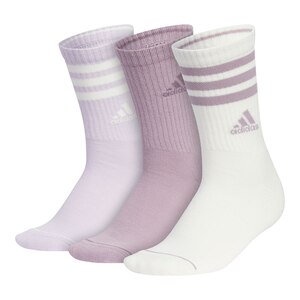 adidas Women's 3-Stripe Cushioned 3.0 Crew Socks - 3pk