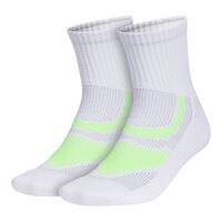 adidas Unisex Run Superlite High Quarter Socks - 2 Pack Front_Three_Fourths_Angled_Left