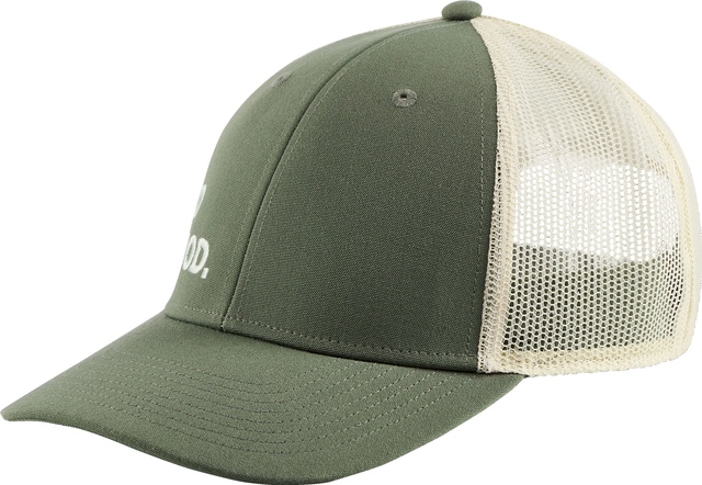 Cotopaxi Women's Do Good Trucker Hat Front_Three_Fourths_Angled_Left