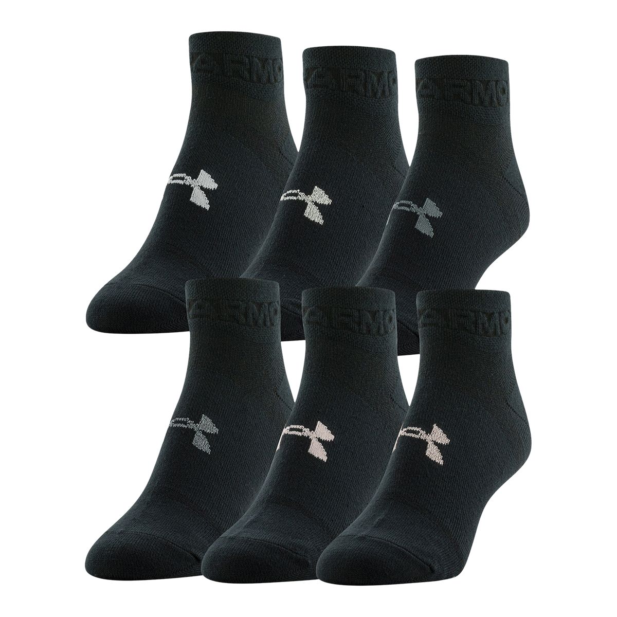 Women's Under Armour 6-Pack Essential Low Cut Socks