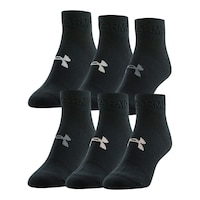 Under Armour Women's Essential Low Socks 6pk Front_Three_Fourths_Angled_Left