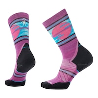 Smartwool Women's Run Trail Target Sunset Crew Socks Composite_or_Mixed