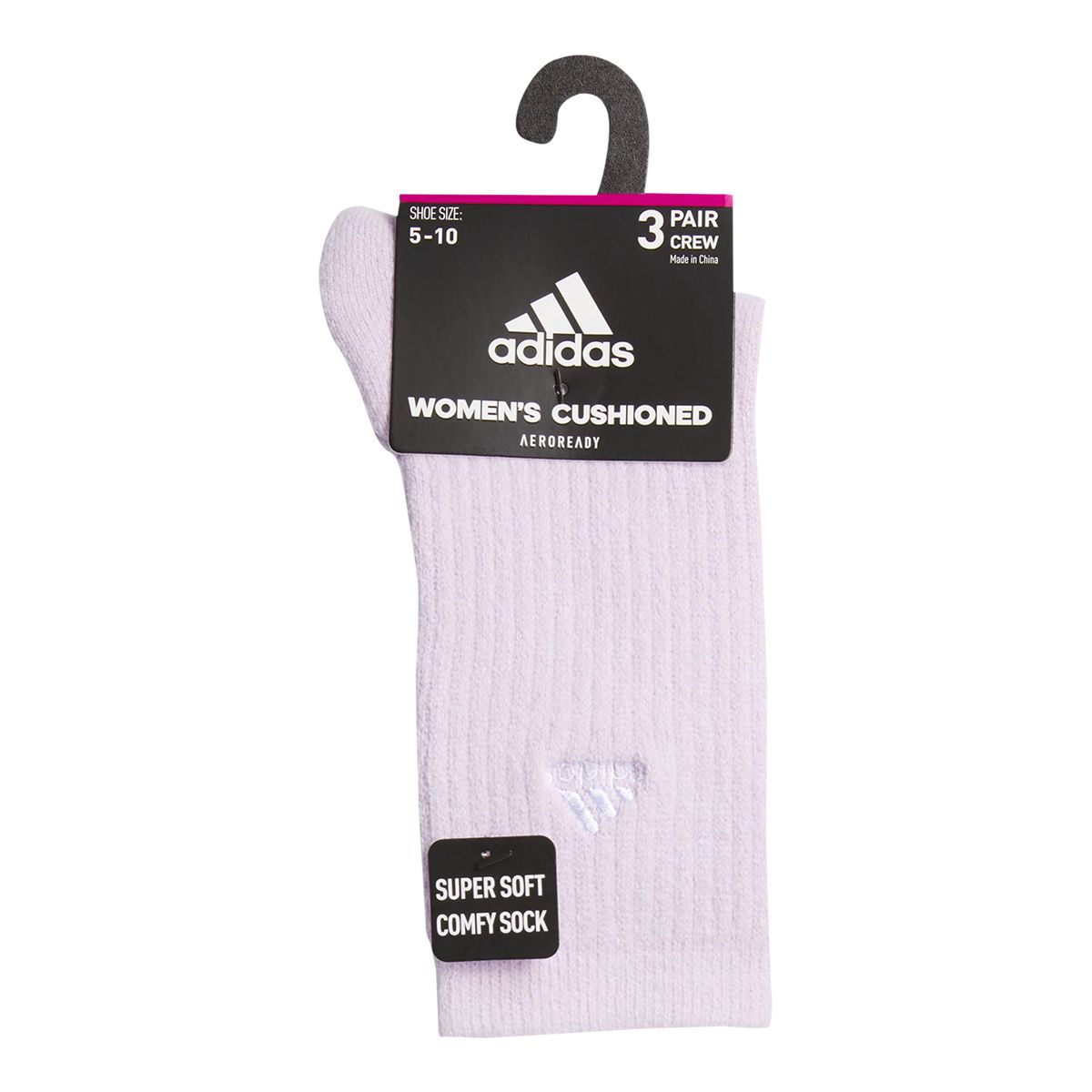 adidas Women's Comfort Cushioned Crew Socks - 3pk
