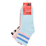 Ripzone Women's Blocks Quarter Socks - 3pk Front_Flat