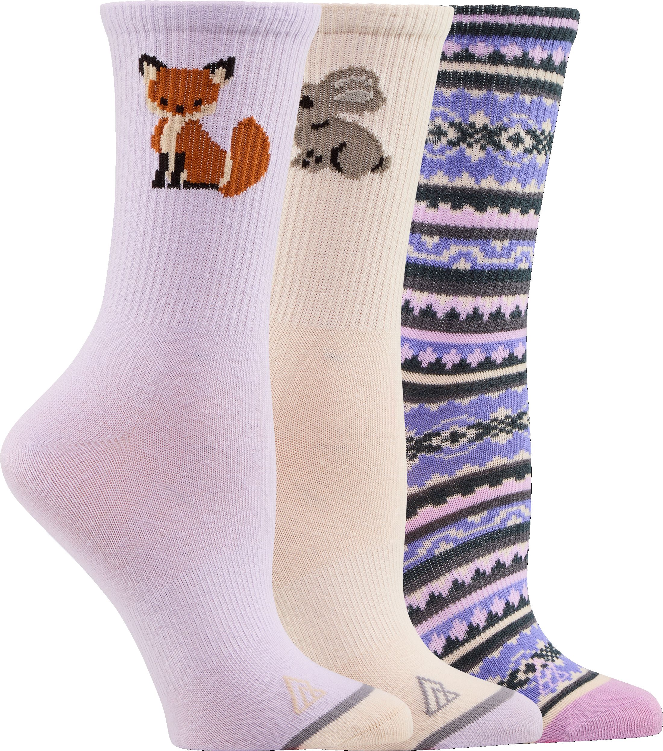Ripzone Women's Animals Crew Socks - 3pk