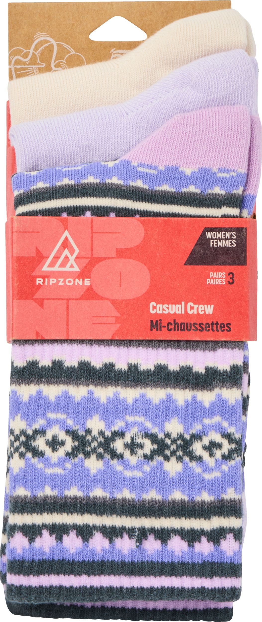Ripzone Women's Animals Crew Socks - 3pk